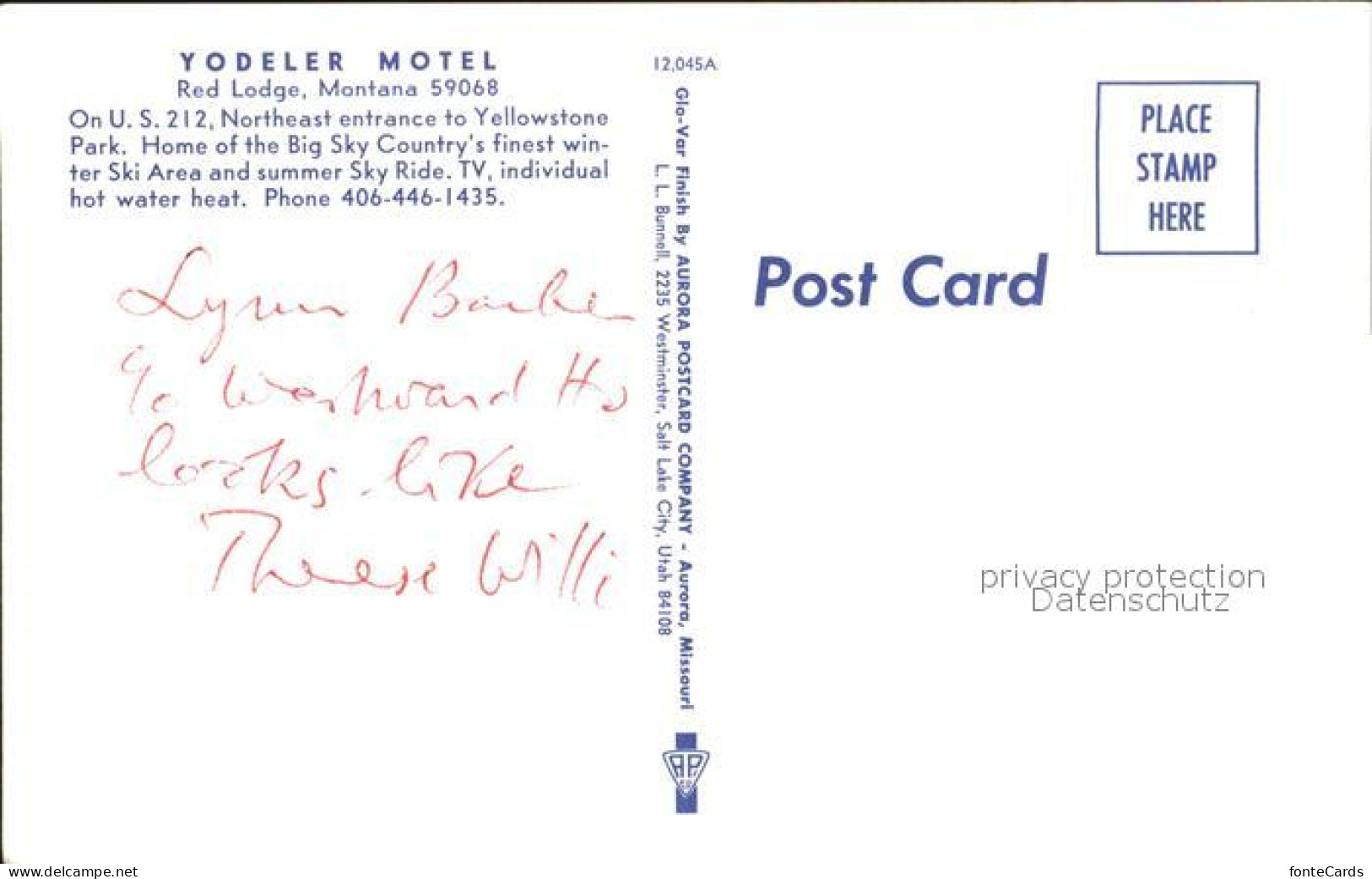 11688357 Red_Lodge_United States Yodeler Motel - Altri & Non Classificati