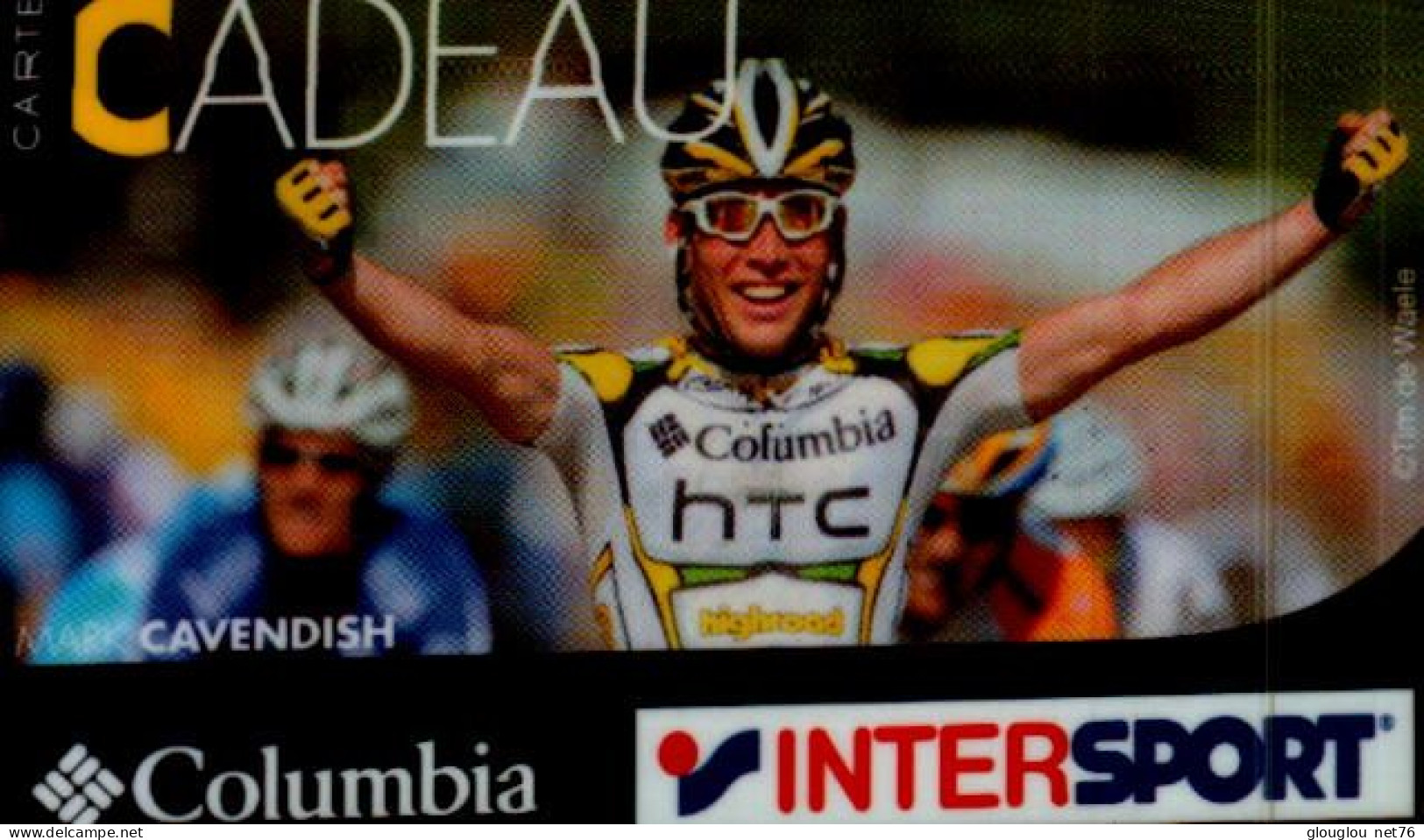 CARTE CADEAU....INTERSPORT....MARK CAVENDISH - Gift And Loyalty Cards
