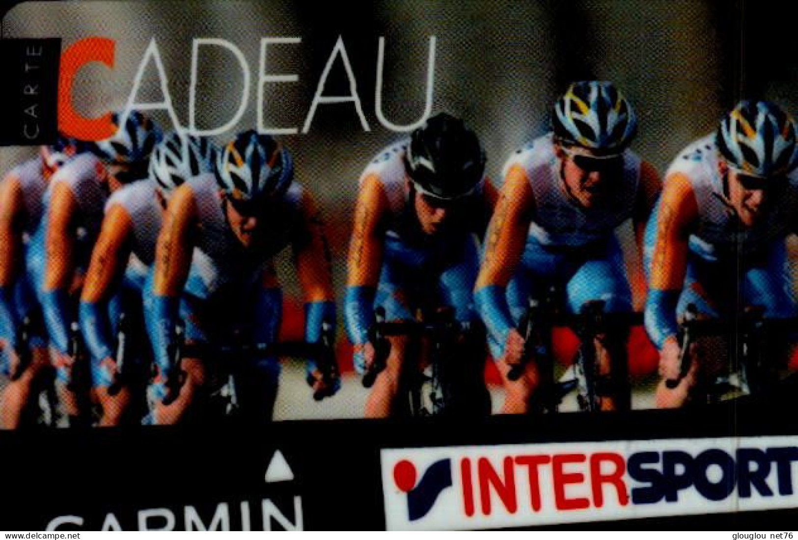 CARTE CADEAU....INTERSPORT....EQUIPE CYCLISTES - Cartes De Fidélité Et Cadeau