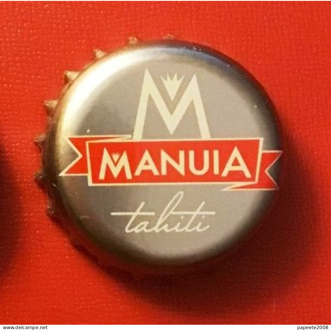 Polynésie Française - Tahiti / Capsule De Bière "Manuia" Argentée - Bier