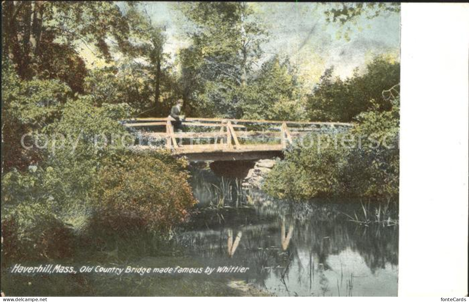 11688225 Haverhill_Massachusetts Old Country Bridge Made Famous By Whittier - Other & Unclassified