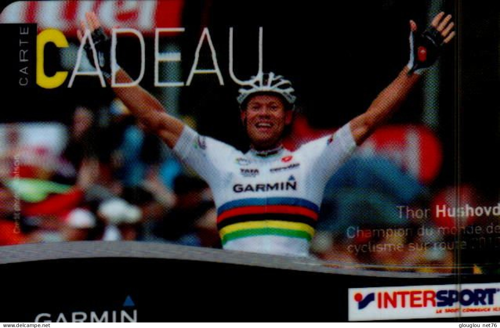 CARTE CADEAU....INTERSPORT....THOR HUSHOVD - Cartes De Fidélité Et Cadeau