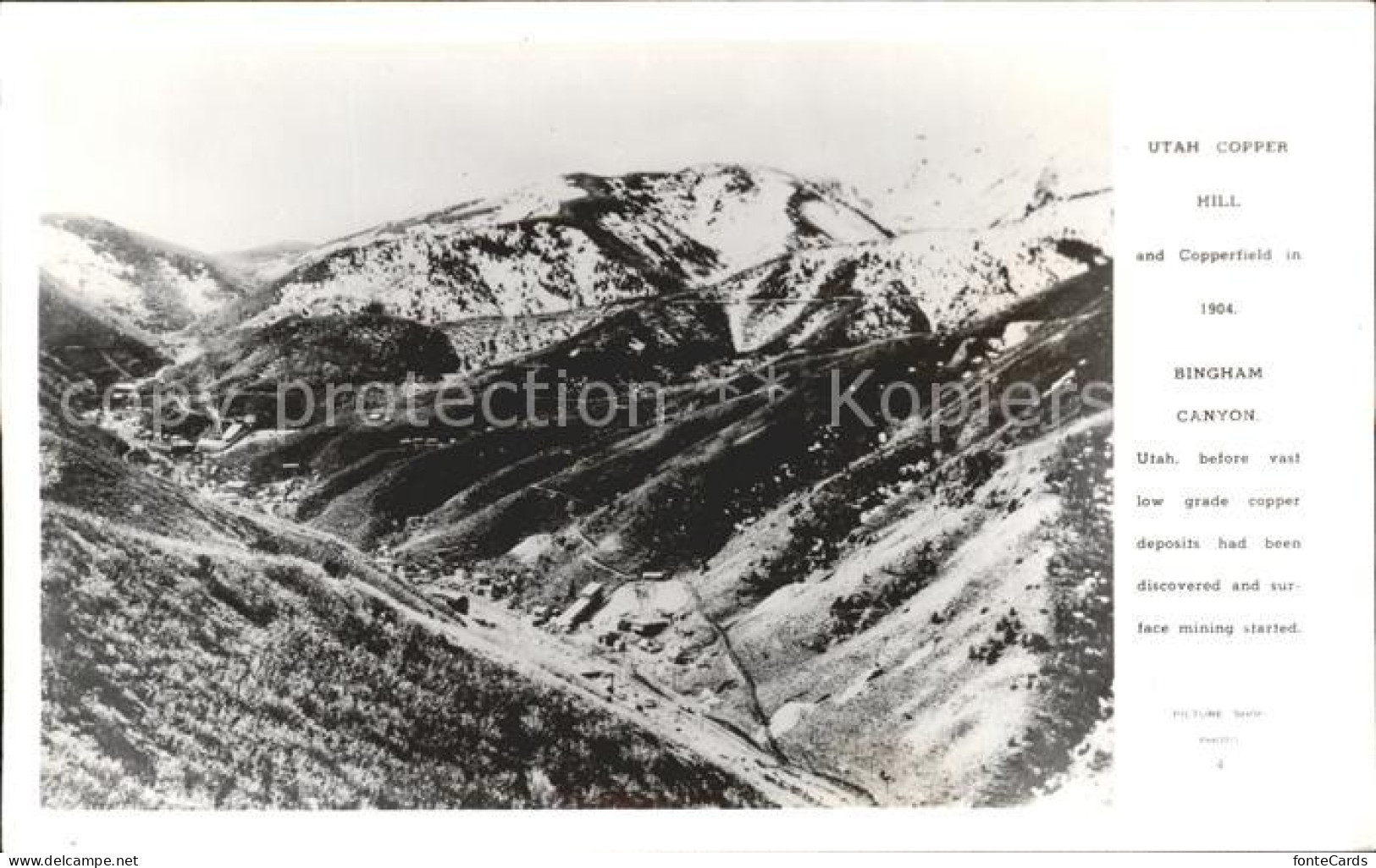 11688137 Bingham_Canyon Copper Hill And Copperfield In 1904 - Andere & Zonder Classificatie