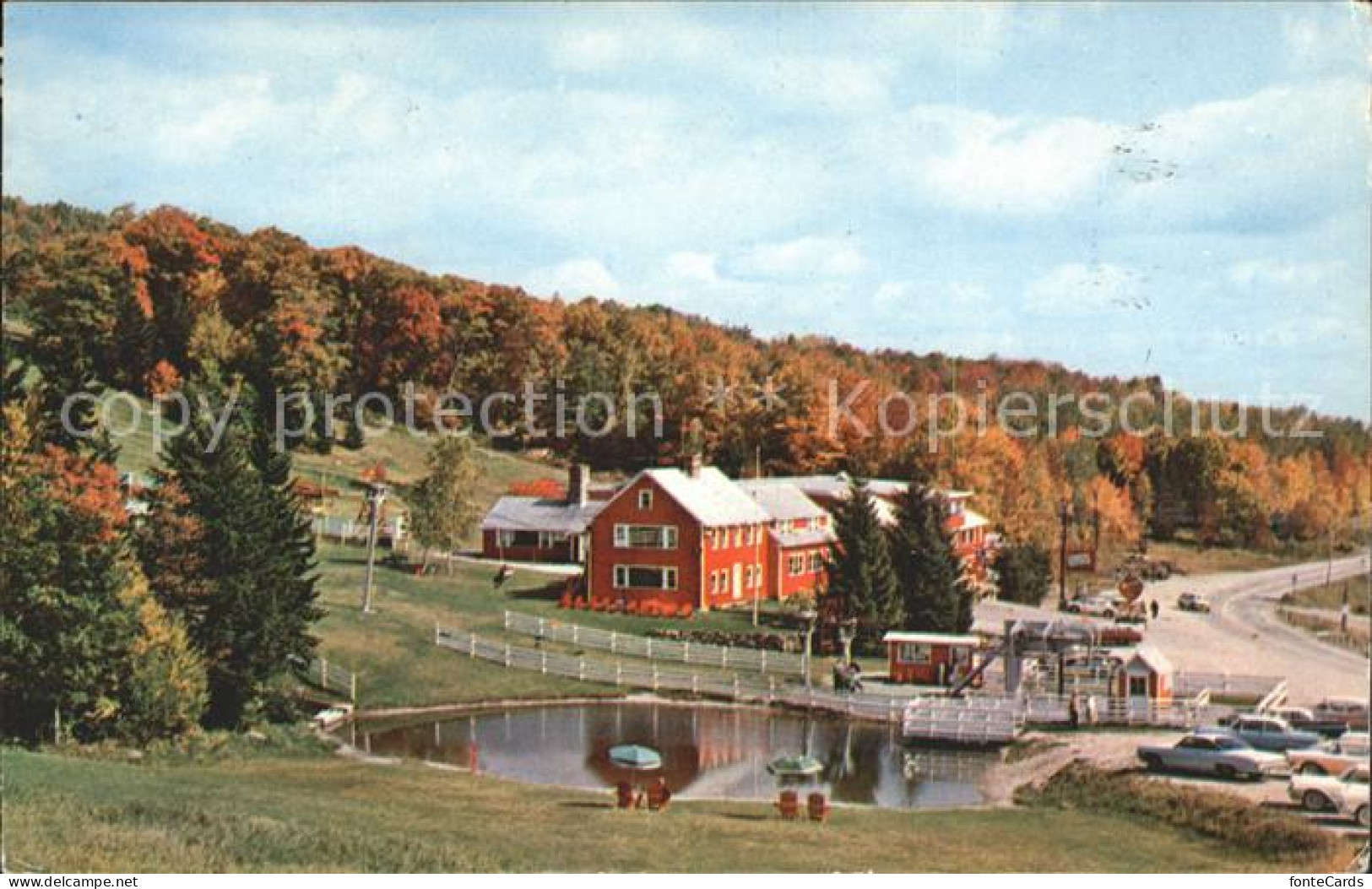 11688131 Bromley_Vermont Fall At Bromley Mountain Trout Pont Chair Lift Recreati - Andere & Zonder Classificatie