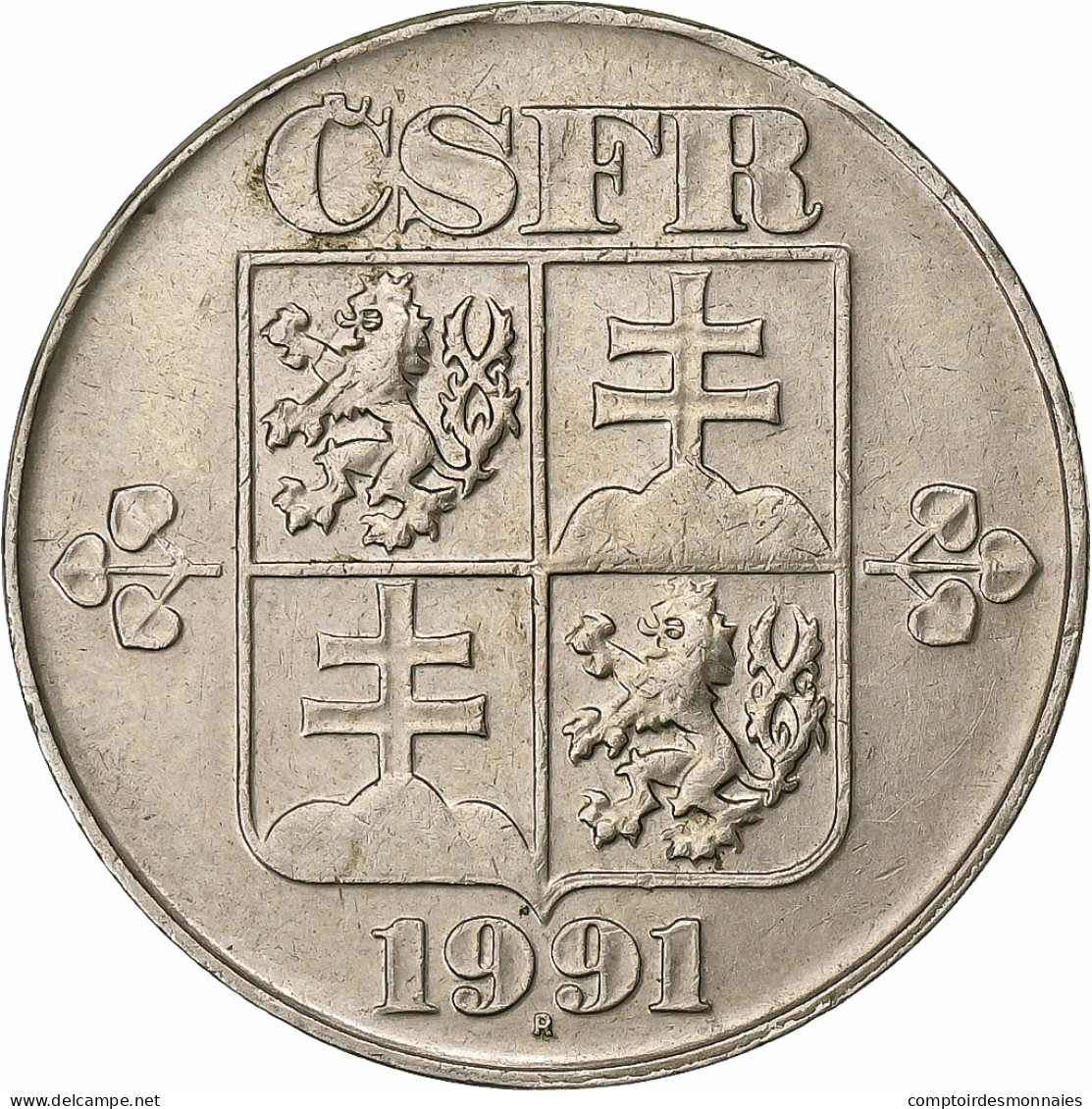 Tchécoslovaquie, 2 Koruny, 1991, Cupro-nickel, TTB+, KM:148 - Czech Republic