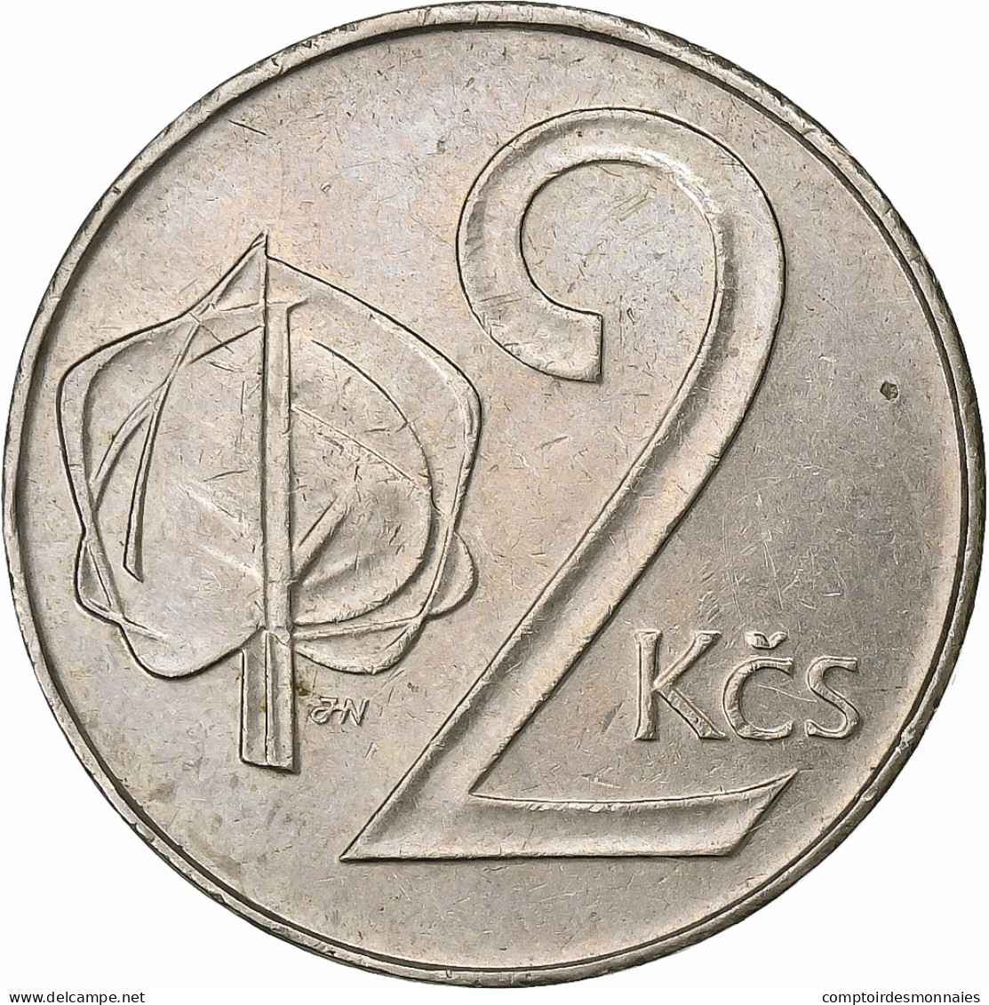 Tchécoslovaquie, 2 Koruny, 1991, Cupro-nickel, TTB+, KM:148 - República Checa