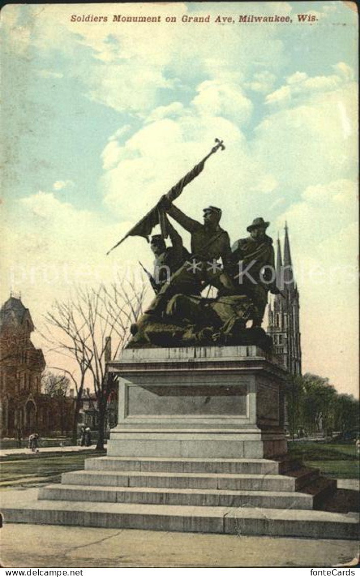 11688111 Milwaukee_Wisconsin Soldiers Monument On Grand Avenue Kriegerdenkmal - Sonstige & Ohne Zuordnung