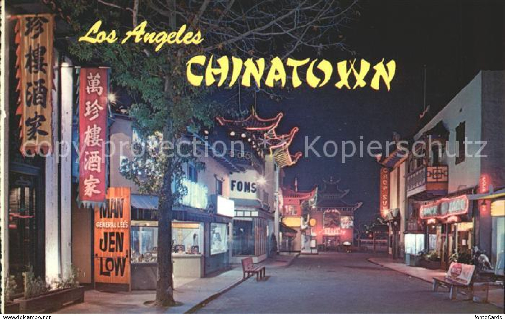 11688063 Los_Angeles_California Street Scene Chinatown At Night - Otros & Sin Clasificación