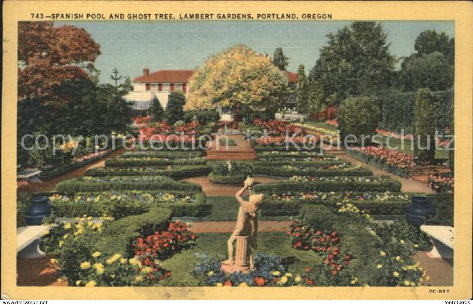 11688030 Portland_Oregon Lambert Gardens Spanish Pool Ghost Tree - Altri & Non Classificati