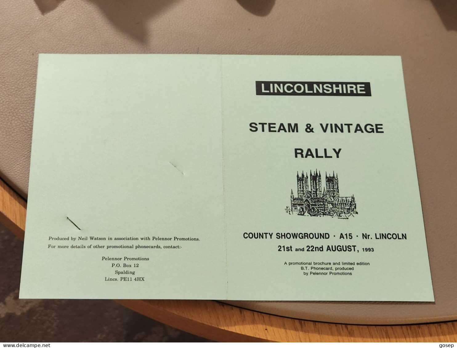 United Kingdom-(BTG-185)-Lincolnshire Steam & -(433)(327C75733)(tirage-1.000)-price Cataloge-12.00£-mint - BT Algemene Uitgaven