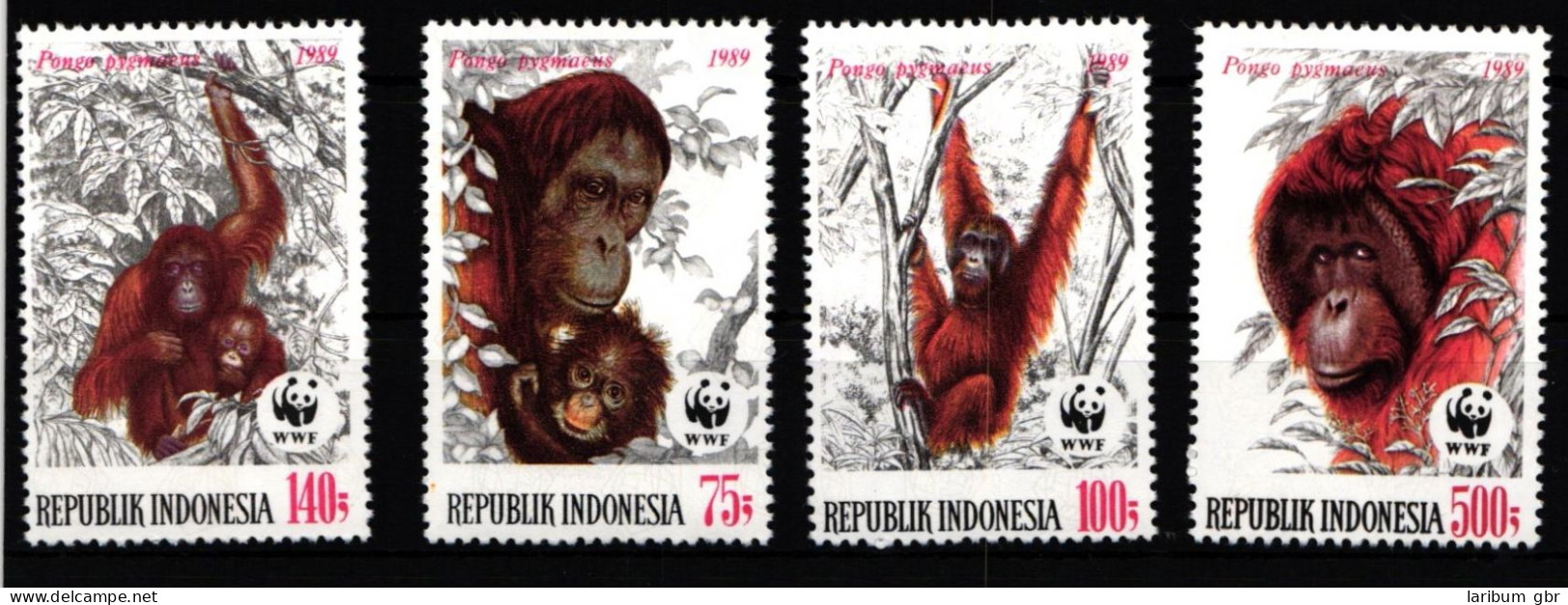 Indonesien 1291-1294 Postfrisch Wildtiere #IH427 - Indonesia