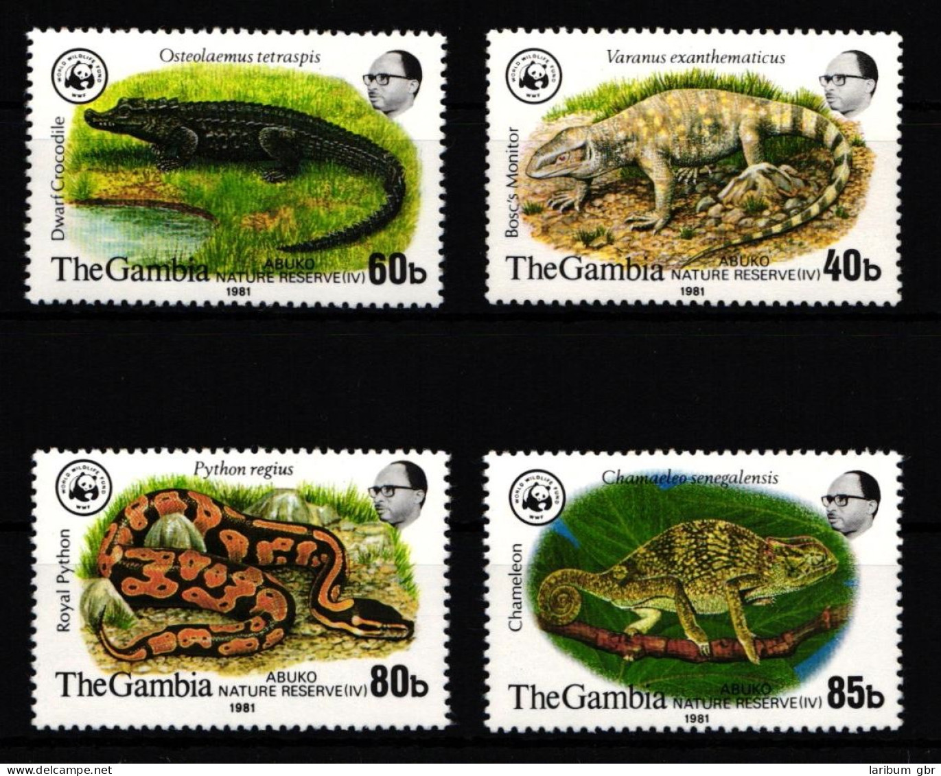 Gambia 430-433 Postfrisch Wildtiere #IH480 - Gambia (1965-...)
