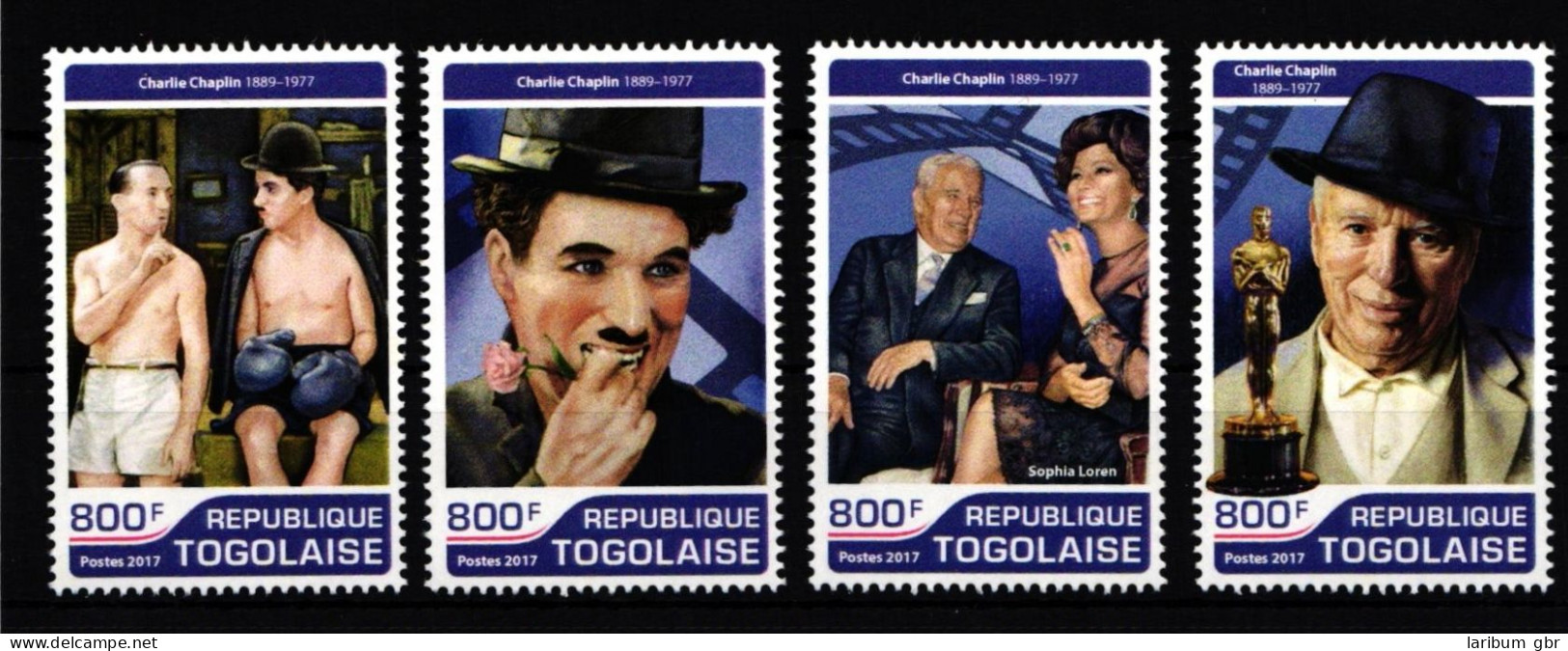 Togo 8104-8107 Postfrisch Charly Chaplin #IH544 - Togo (1960-...)