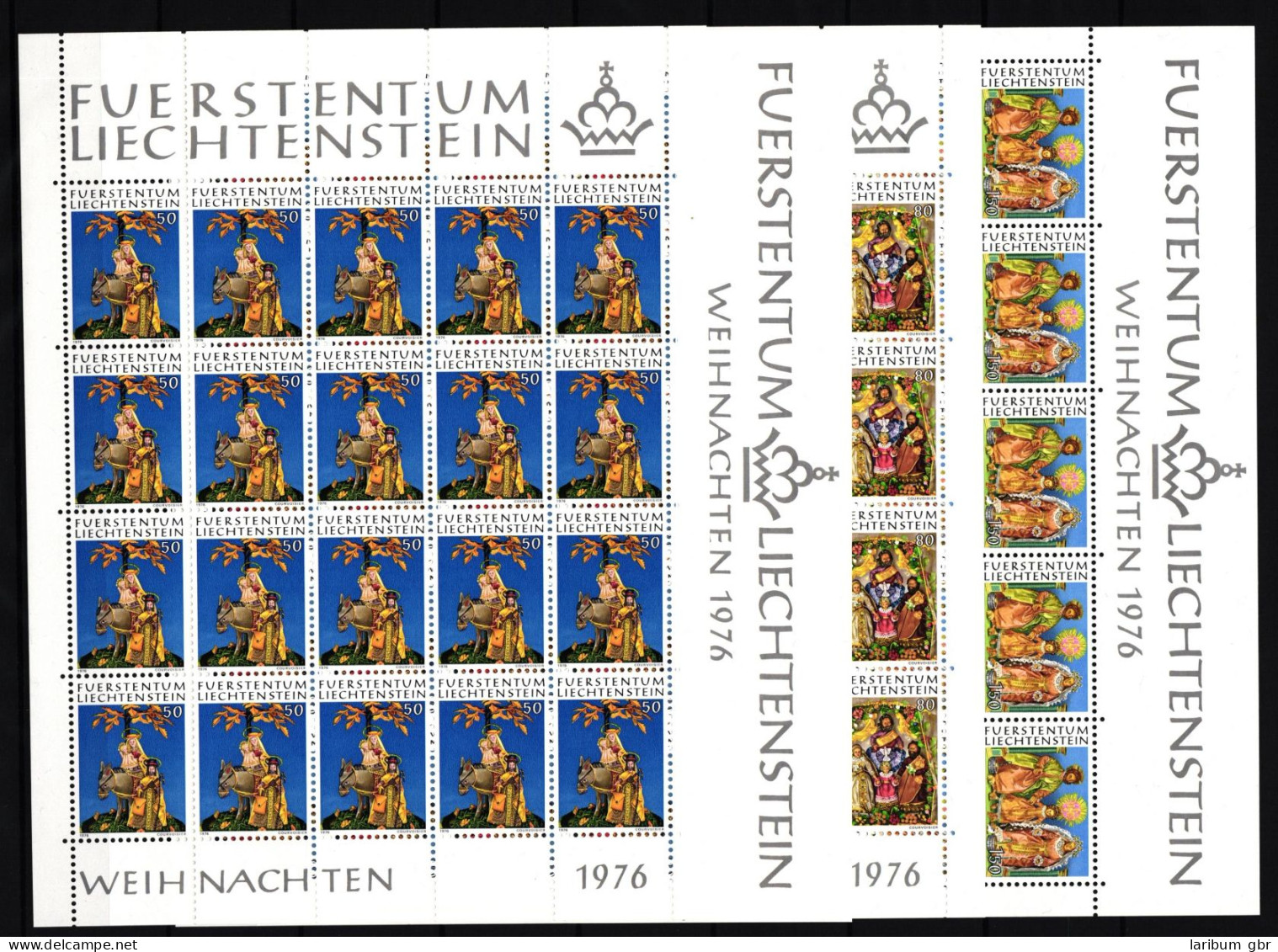 Liechtenstein 662-665 Postfrisch Kleinbogensatz / Weihnachten #IH509 - Otros & Sin Clasificación