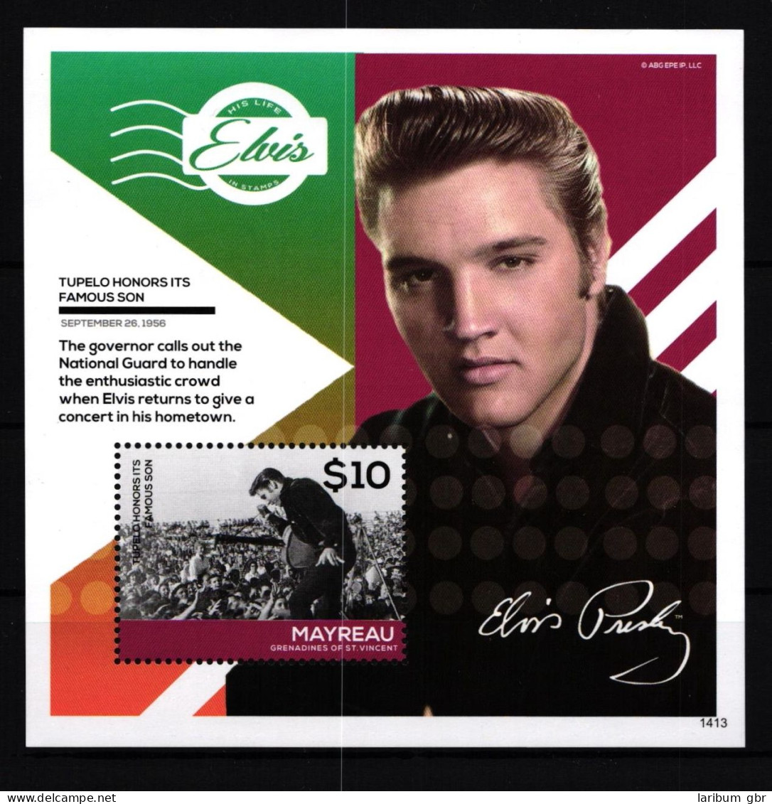 Mayreau Block 57 Postfrisch Elvis Presley #IH540 - St.Vincent & Grenadines