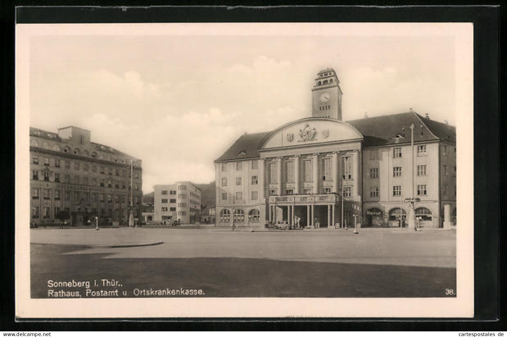 AK Sonneberg I. Thür., Rathaus, Postamt Und Ortskrankenkasse  - Sonneberg