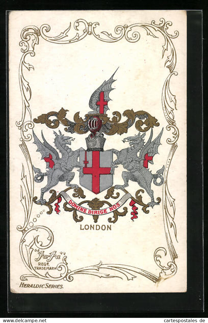 AK London, Domine Dirige Nos, Wappen  - Genealogia