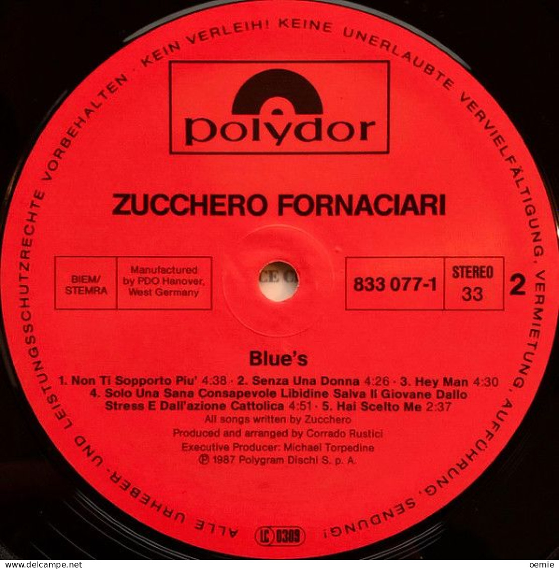 ZUCCHERO SUGAR  FORNACIARI  BLUES - Jazz