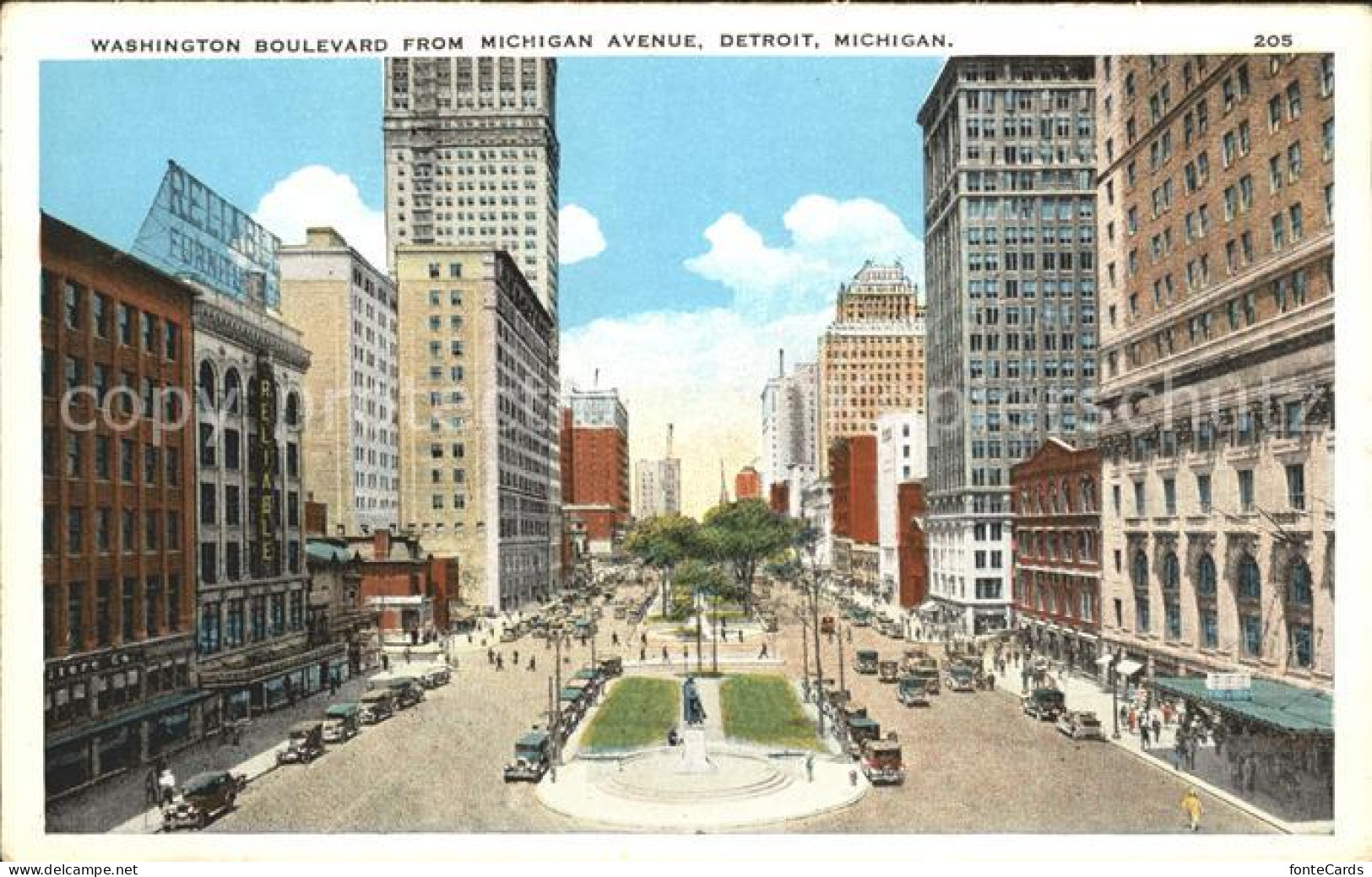 11686541 Detroit_Michigan Washington Boulevard From Michigan Avenue Autos - Altri & Non Classificati