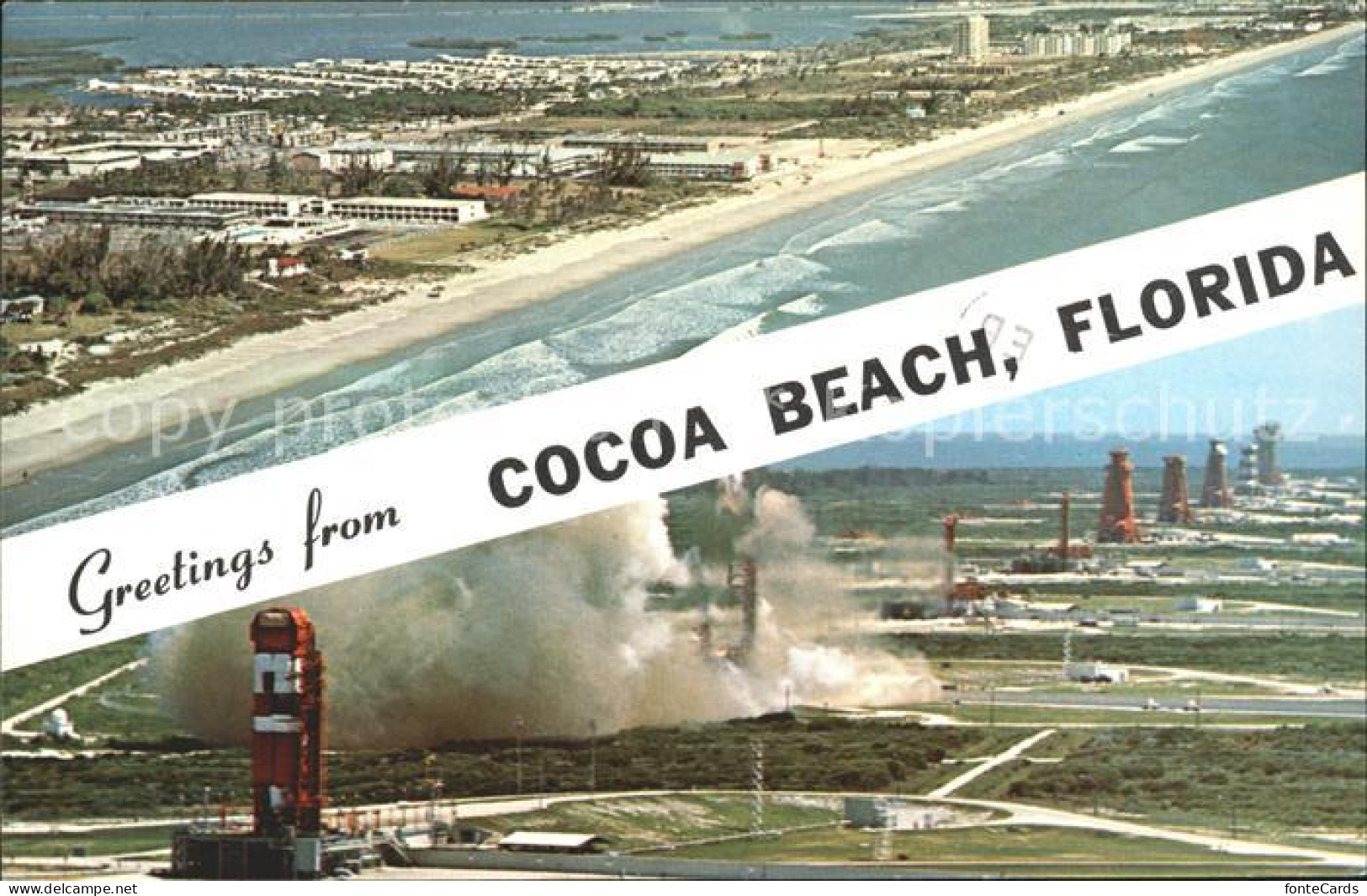 11686497 Cocoa_Beach Fliegeraufnahme Strand Und Tuerme - Otros & Sin Clasificación