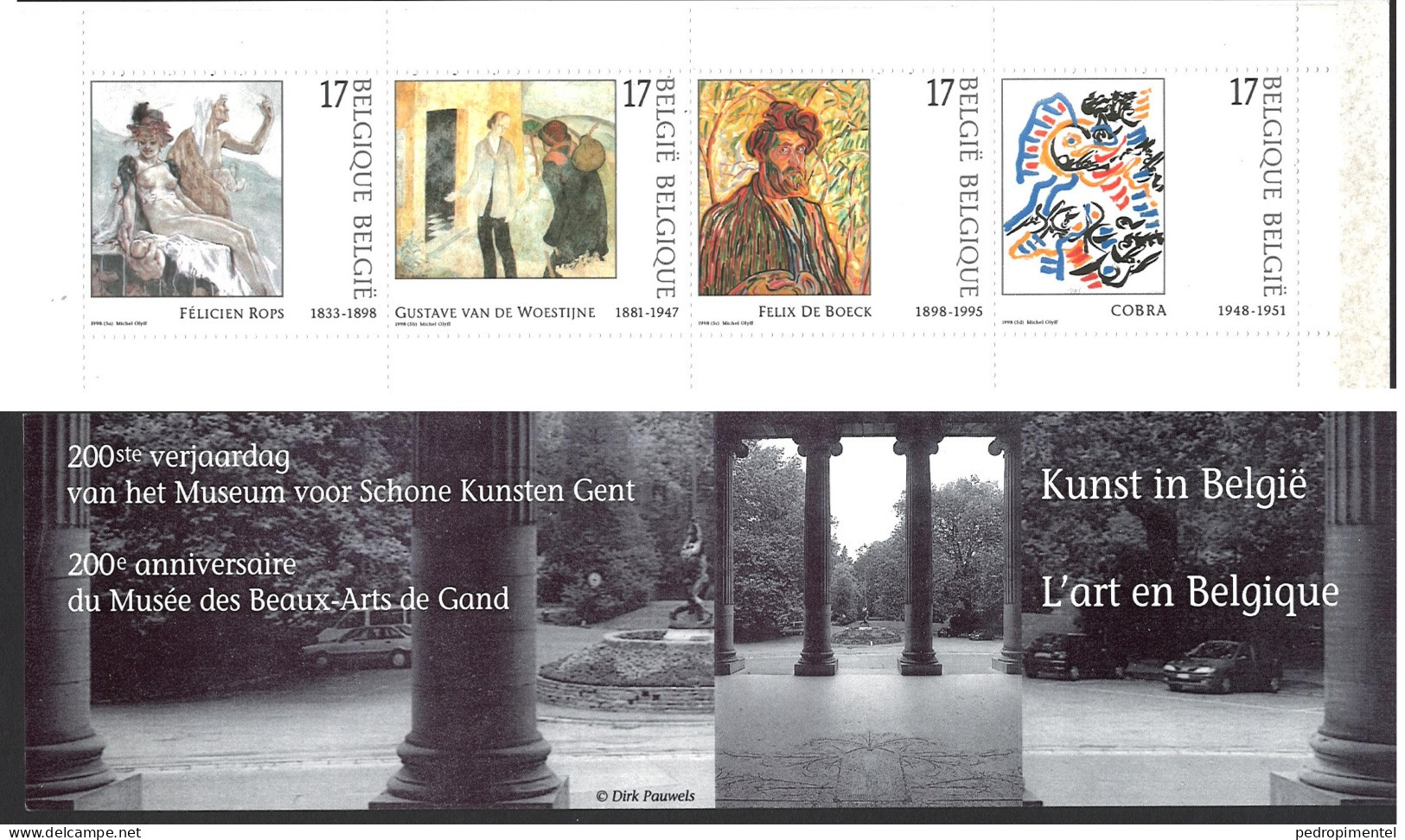Belgium Stamps | 1998 | Art | Booklet MNH - Nuevos