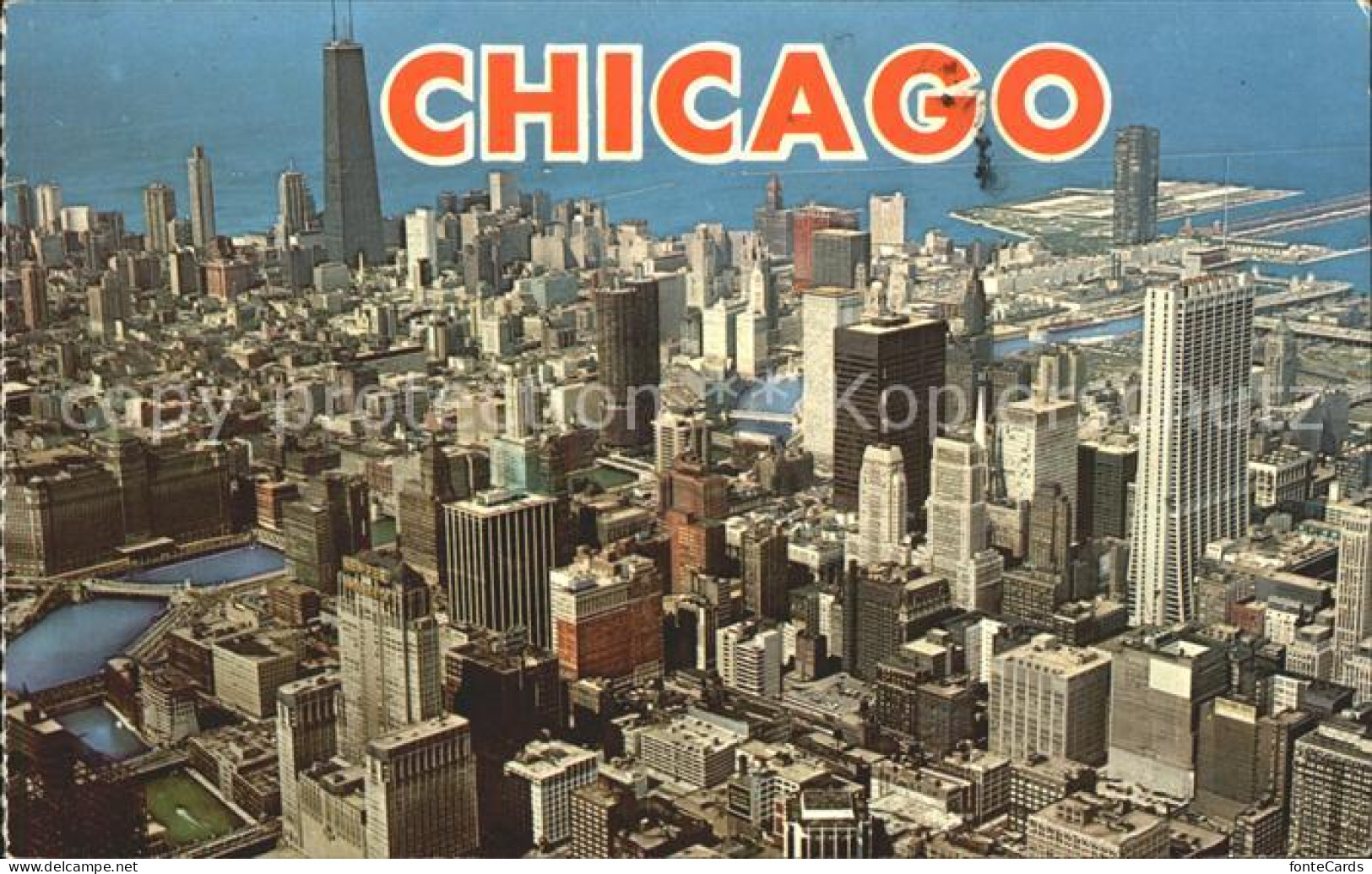11686424 Chicago_Illinois Skyline Fliegeraufnahme - Sonstige & Ohne Zuordnung
