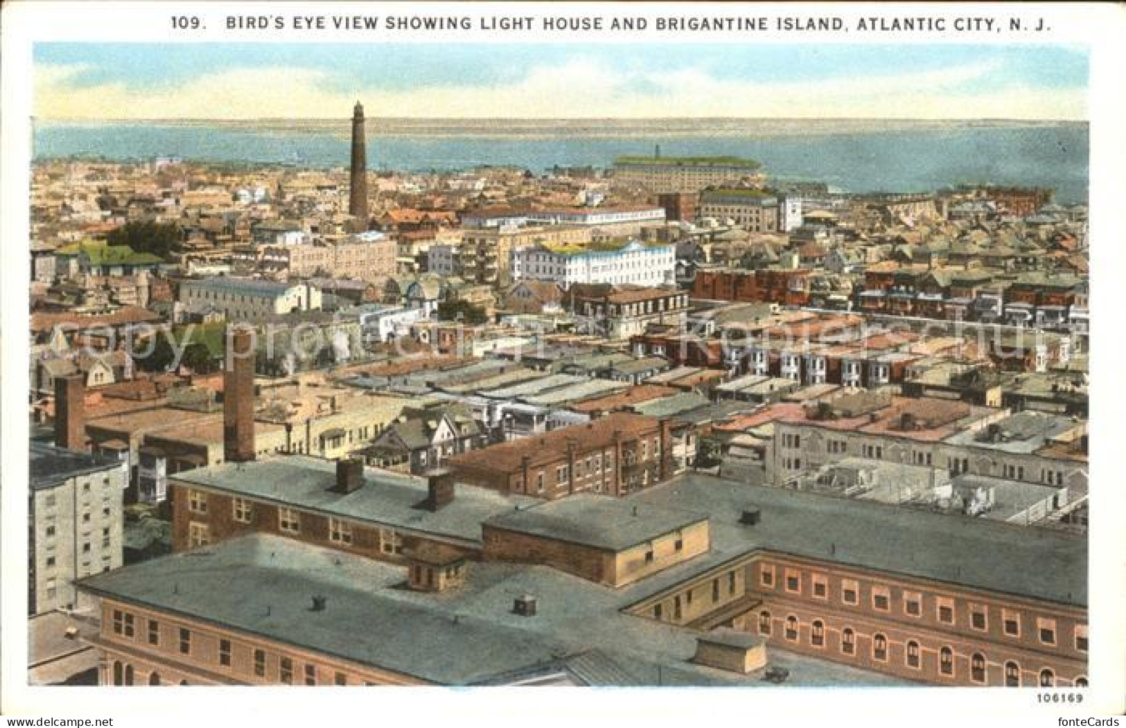 11686401 Atlantic_City_New_Jersey Fliegeraufnahme Light House And Brigantine Isl - Andere & Zonder Classificatie