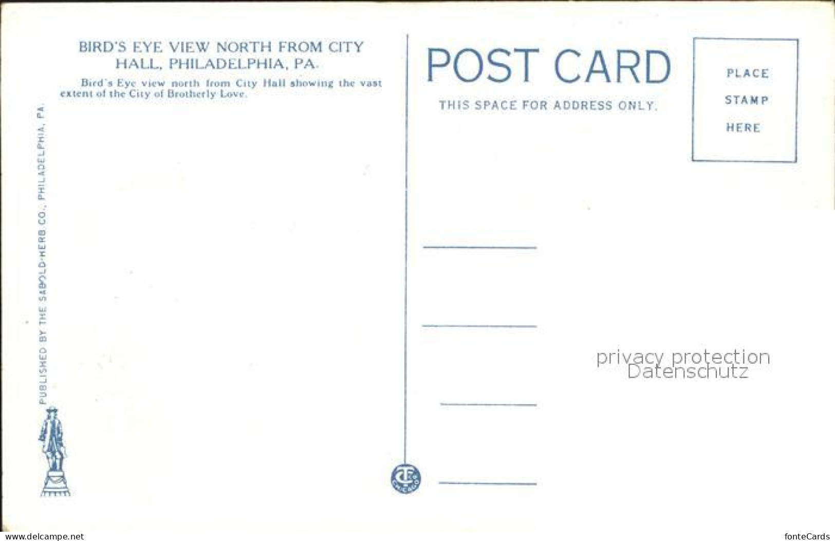 11686400 Philadelphia Pennsylvania Fliegeraufnahme North From City Hall Philadel - Autres & Non Classés