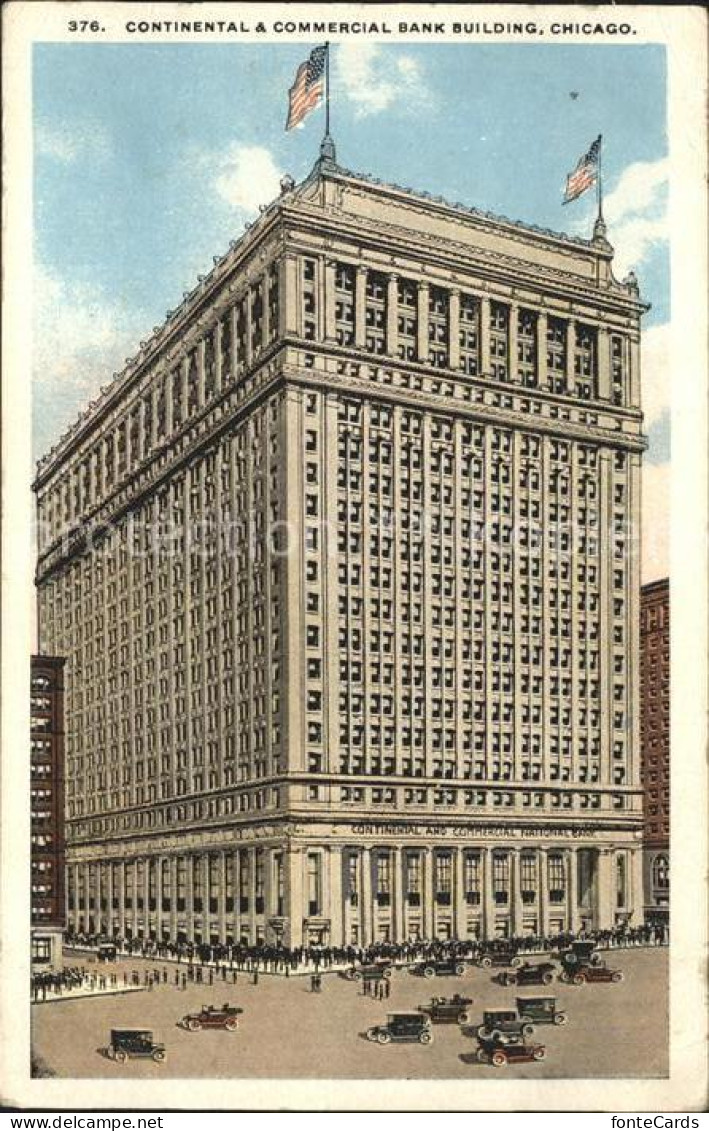 11686390 Chicago_Illinois Contineantal Commercial Bank Building Autos - Sonstige & Ohne Zuordnung