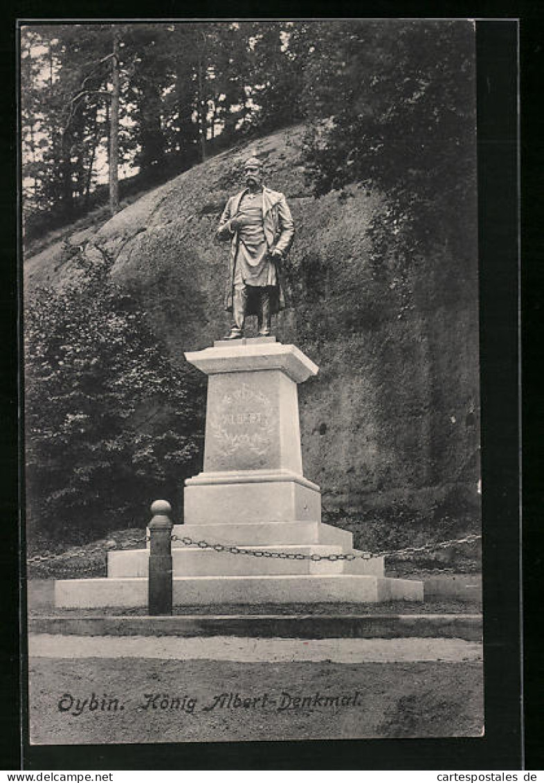 AK Oybin /Sa., König Albert-Denkmal  - Oybin