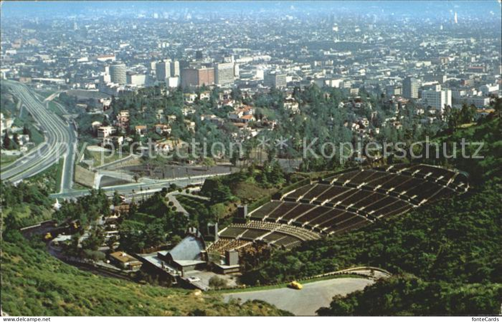 11686288 Hollywood California Bowl Freeway And Los Angeles From Hollywood Hills  - Other & Unclassified