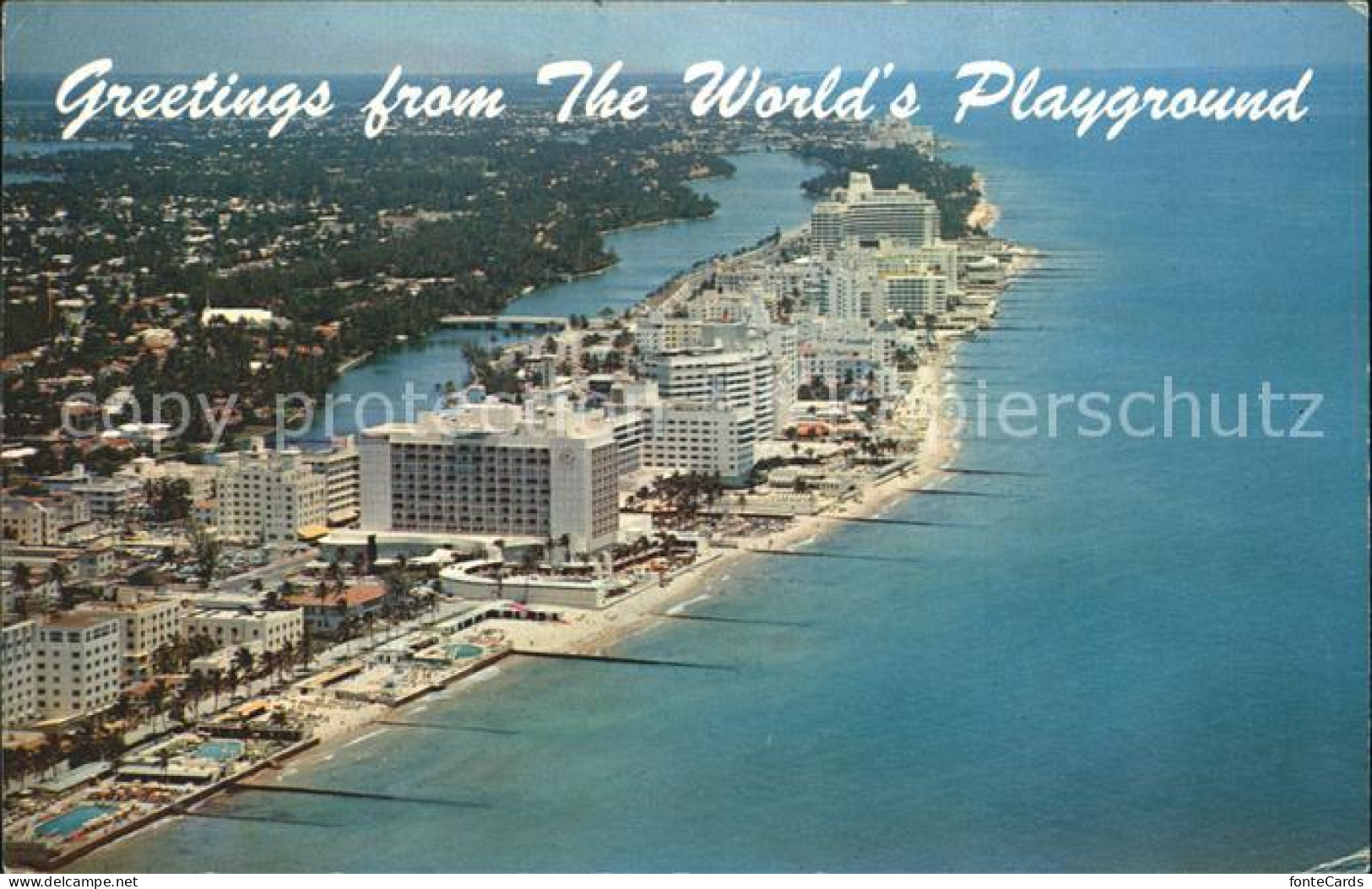 11686191 Miami_Beach Fliegeraufnahme Hotels Beach - Sonstige & Ohne Zuordnung