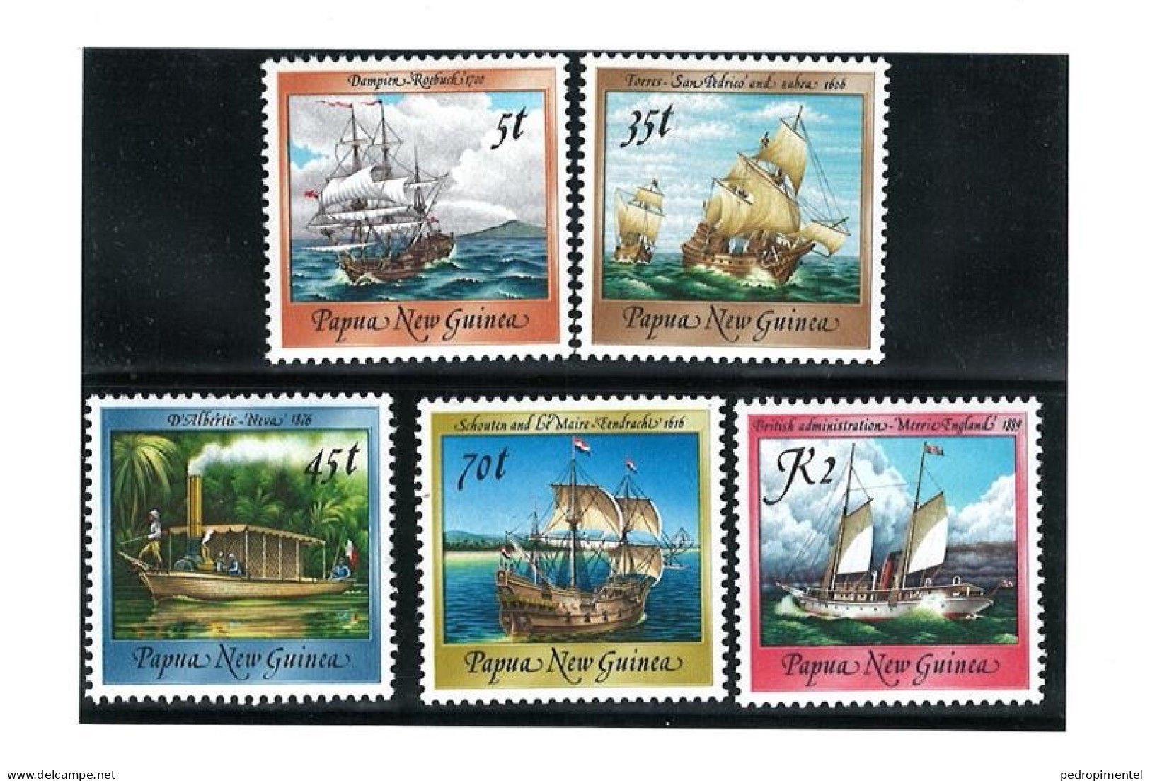 Papua New Guinea 1987 Historical Ships MNH - Papua New Guinea