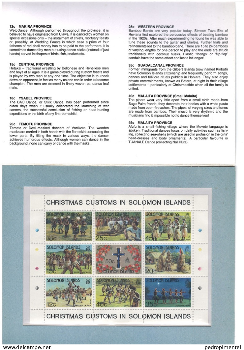 Solomon Islands | 1983| Christmas Customs MNH - Salomon (Iles 1978-...)