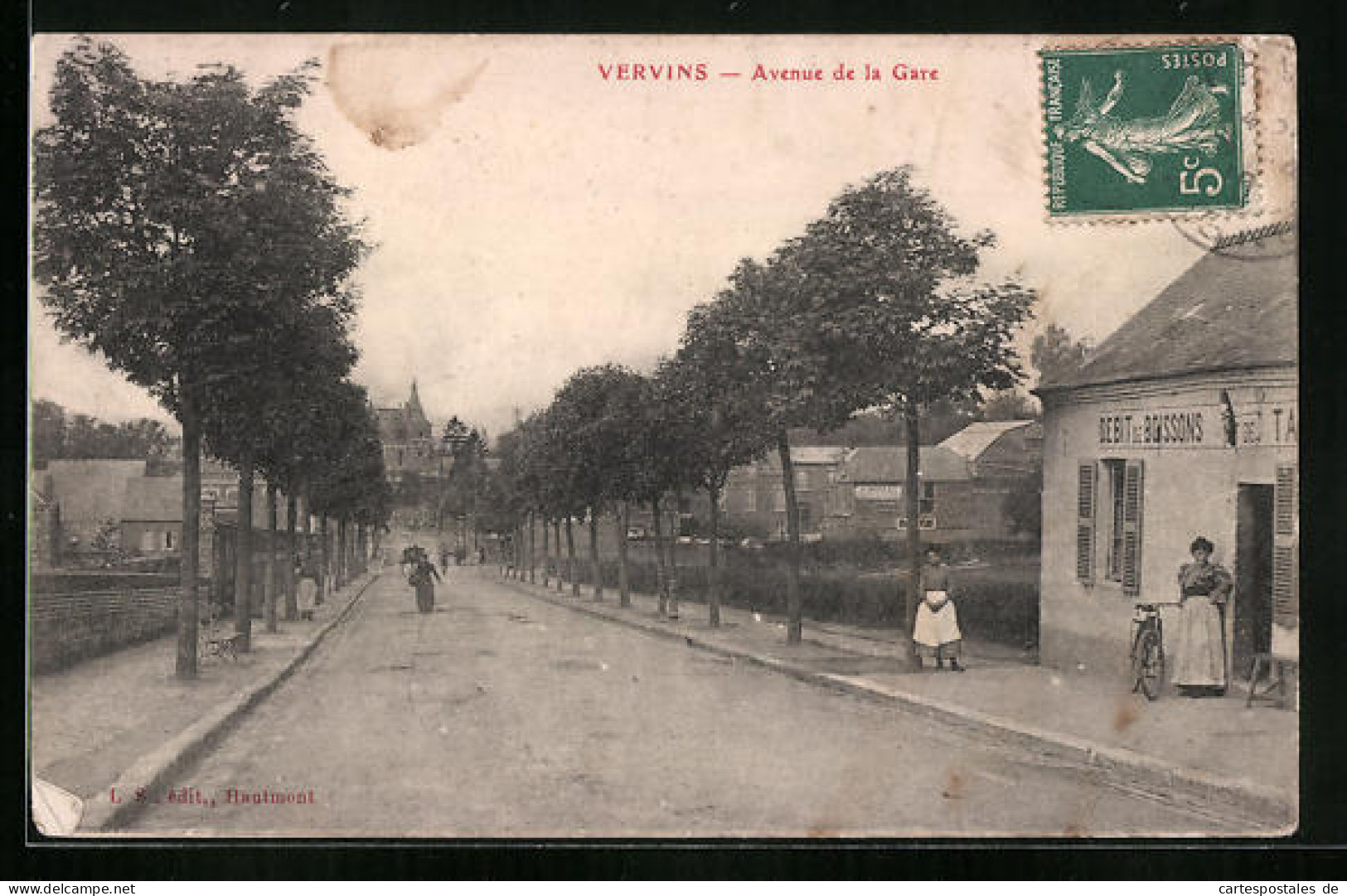 CPA Vervins, Avenue De La Gare  - Vervins