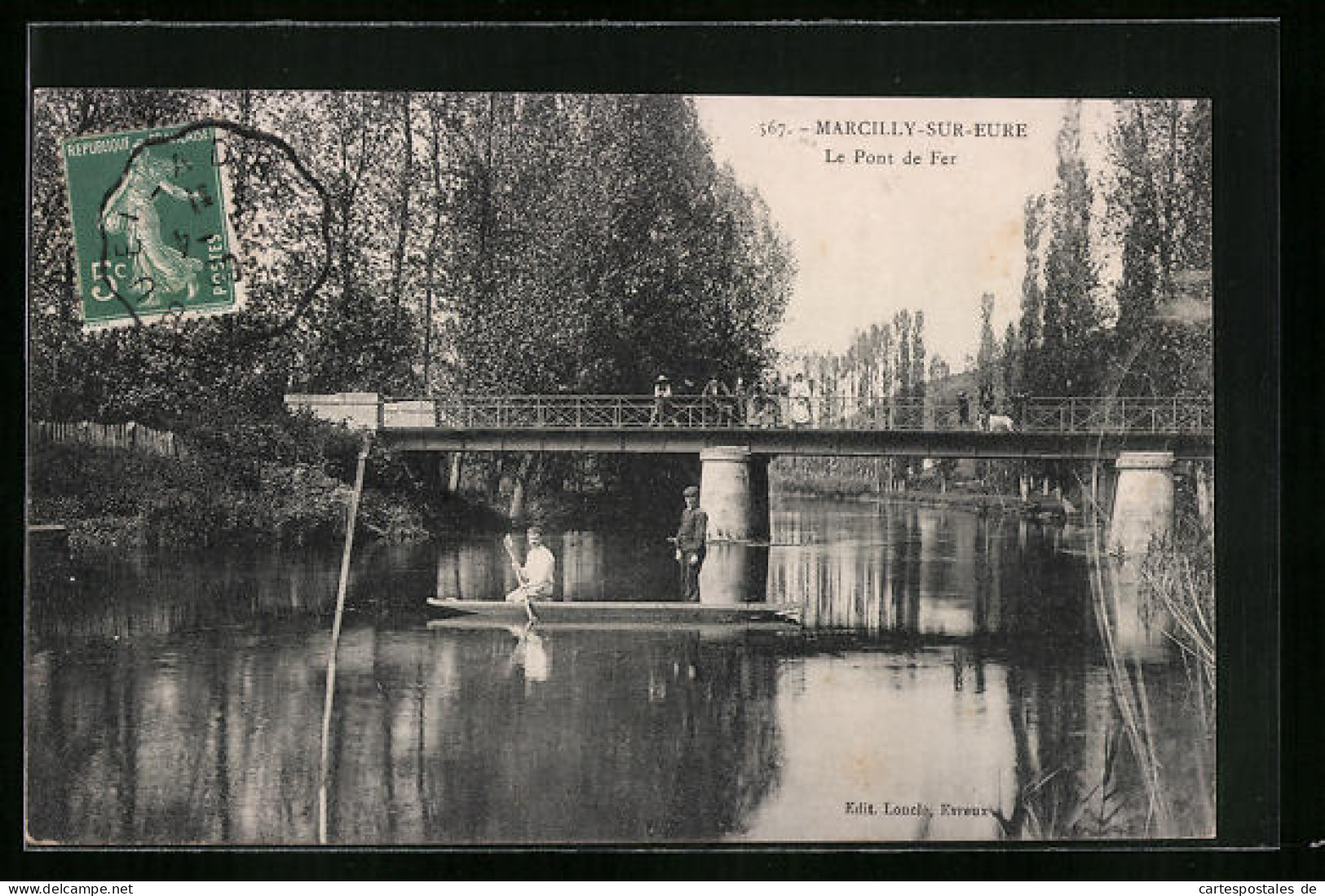 CPA Marcilly-sur-Eure, Le Pont De Fer  - Marcilly-sur-Eure