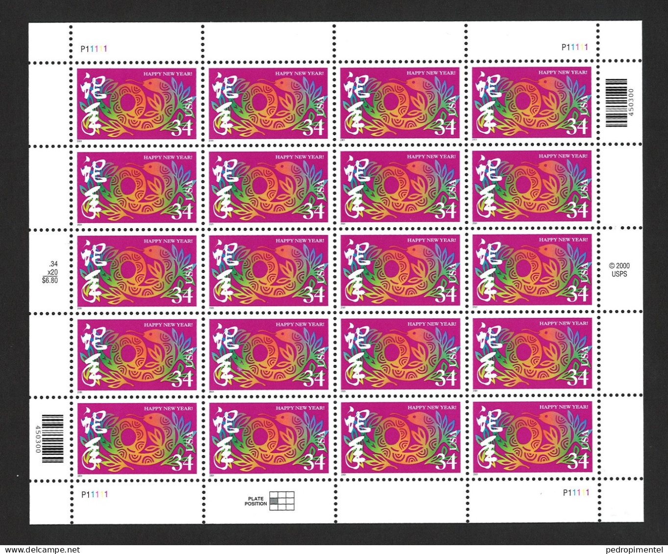 China Stamps | 2002 | Chinese New Year | Stamp Sheet MNH - Nuovi