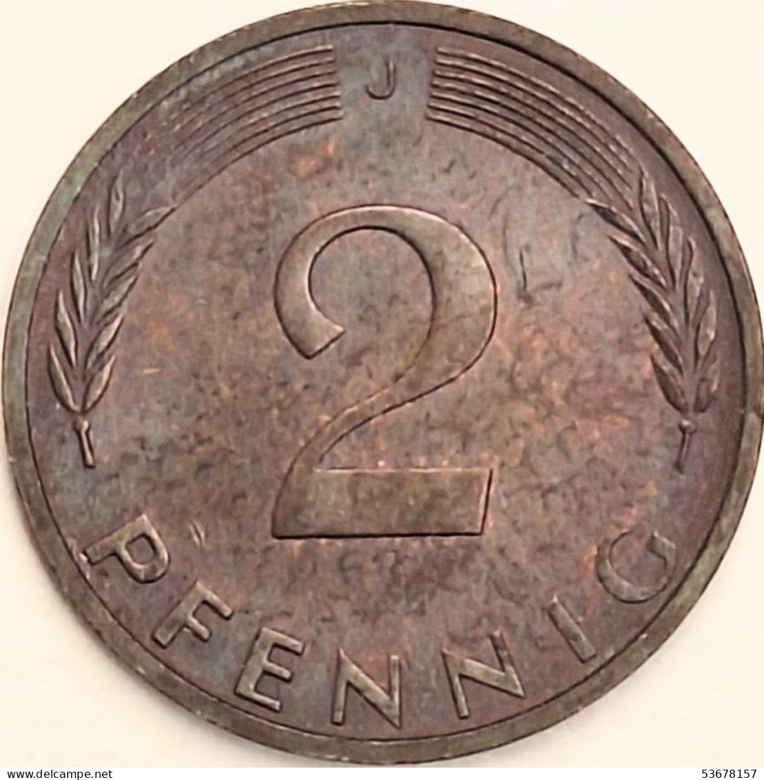 Germany Federal Republic - 2 Pfennig 1974 J, KM# 106a (#4524) - 2 Pfennig