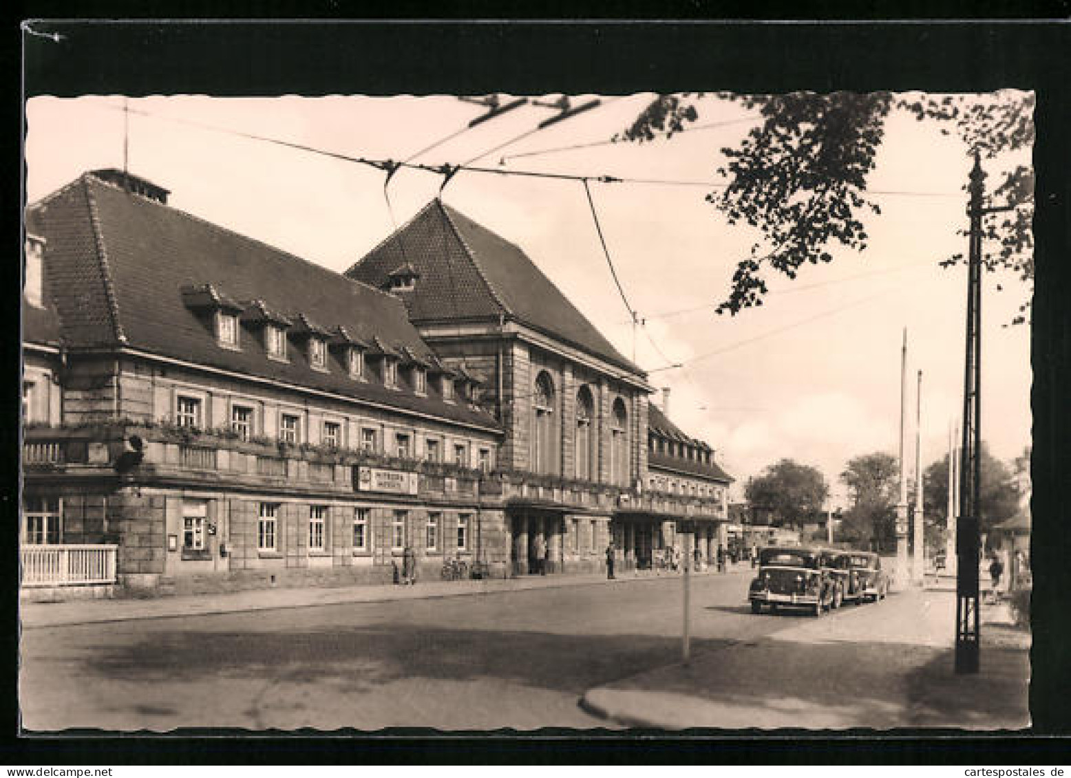 AK Weimar, Hauptbahnhof Mit Mitropa-Gaststätte  - Weimar