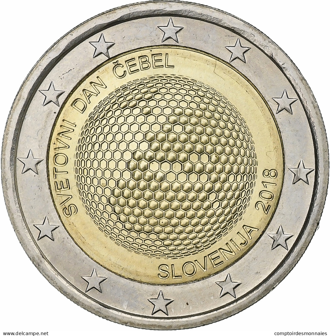 Slovénie, 2 Euro, 2018, Bimétallique, SPL - Slovenia