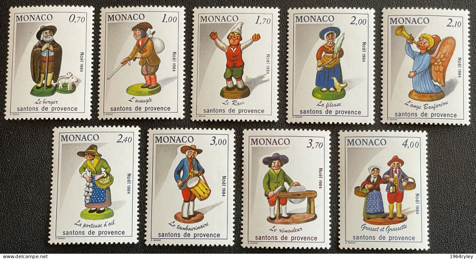 MONACO - MNH** - 1984 - # 1437/1445 - Unused Stamps