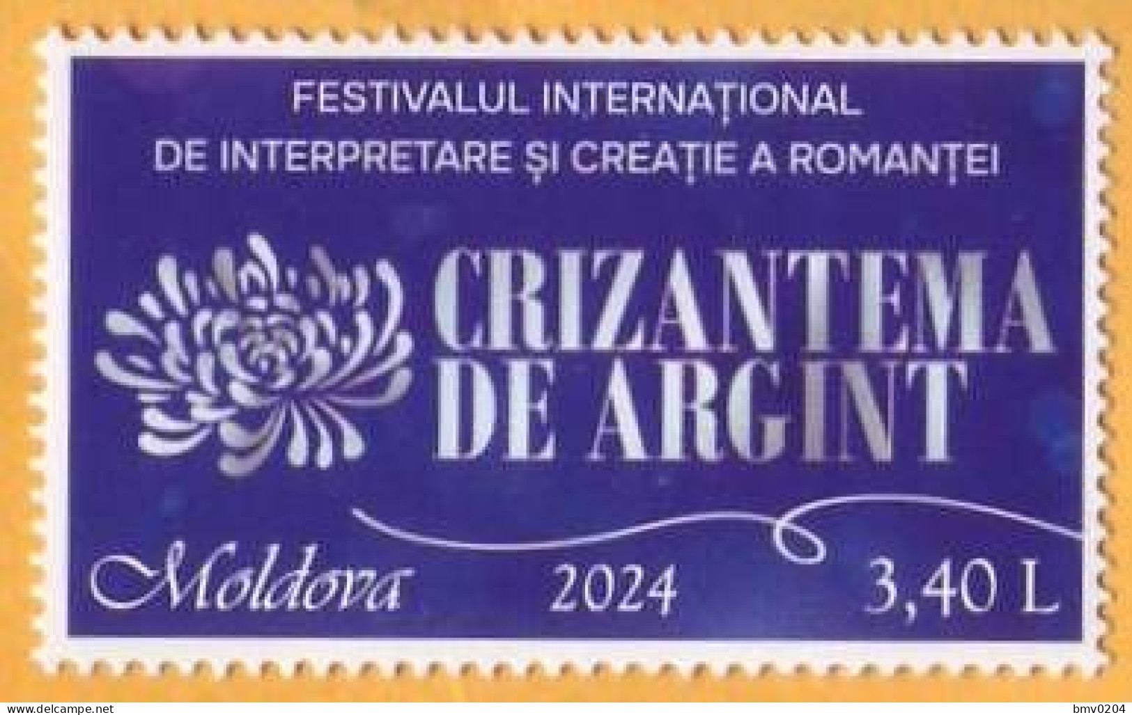 2024  Moldova Festival-contest For The Creation And Interpretation Of Romances ”Silver Chrysanthemum” 1v Mint - Musica