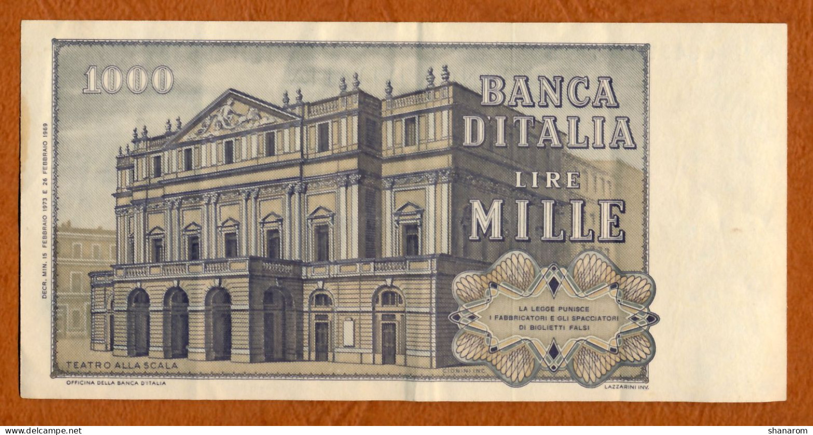 1973 // ITALIE // BANCA D'ITALIA // Mille Lire // VF //  TTB - 1000 Lire