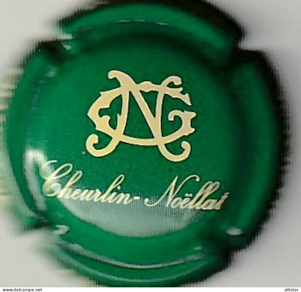 Capsule Champagne CHEURLIN_NOELLAT { N°47j : Vert Et Crème ; AUBE Bar-sur-Seine } {S19-24} - Andere & Zonder Classificatie
