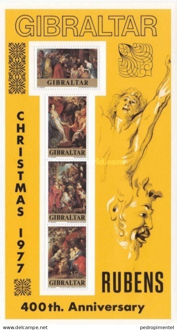 Gibraltar 1977 Rubens Condition MNH (Minisheet) - Gibraltar