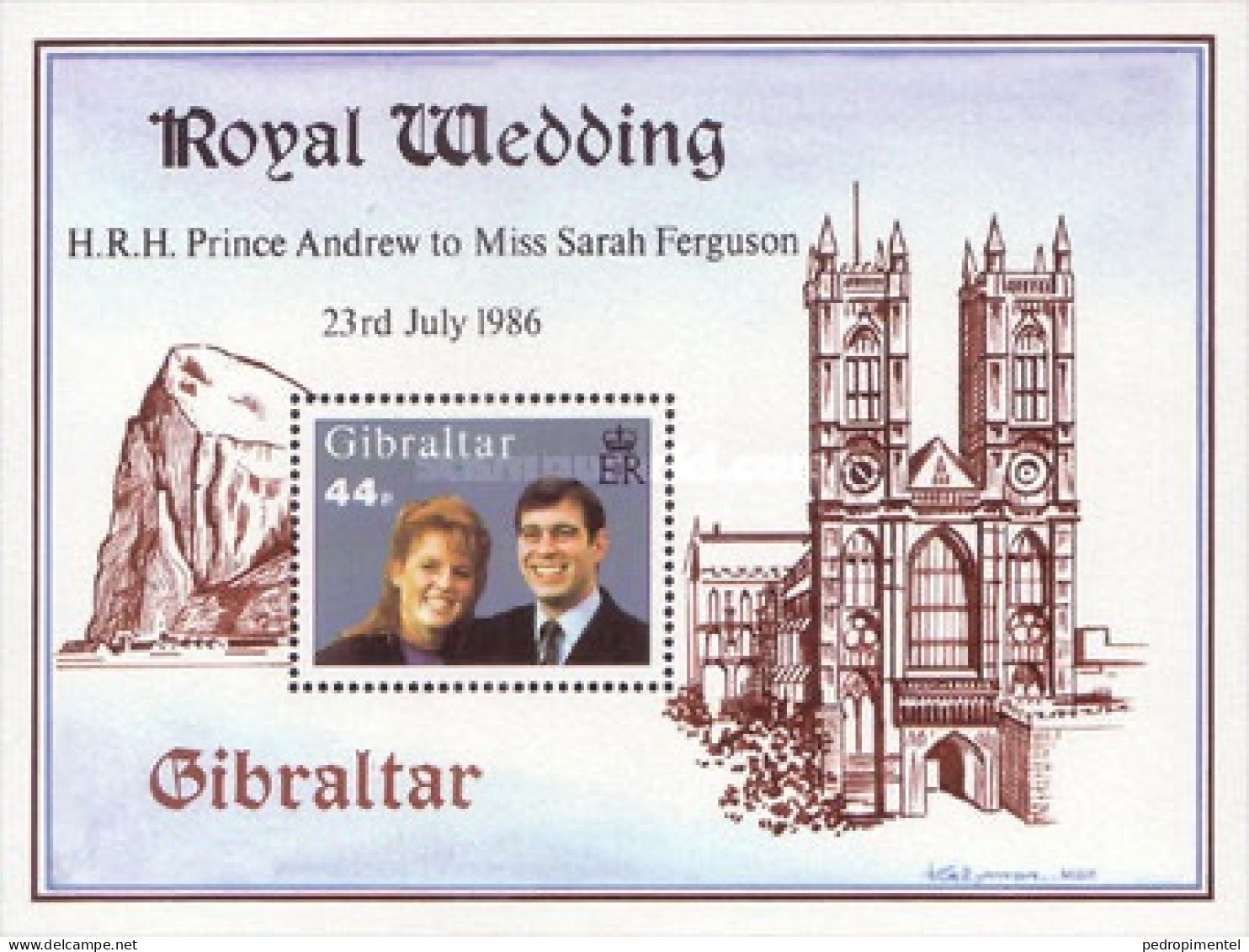 Gibraltar 1986 Prince Wedding Condition MNH (Minisheet) - Gibraltar