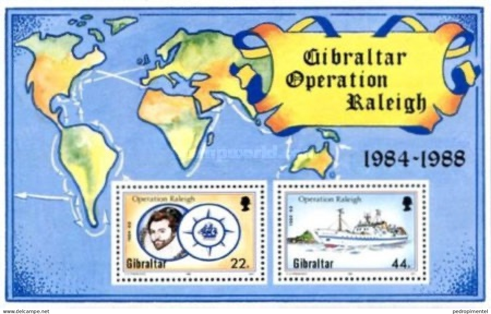 Gibraltar 1988 Operation Raleigh Condition MNH (Minisheet) - Gibilterra