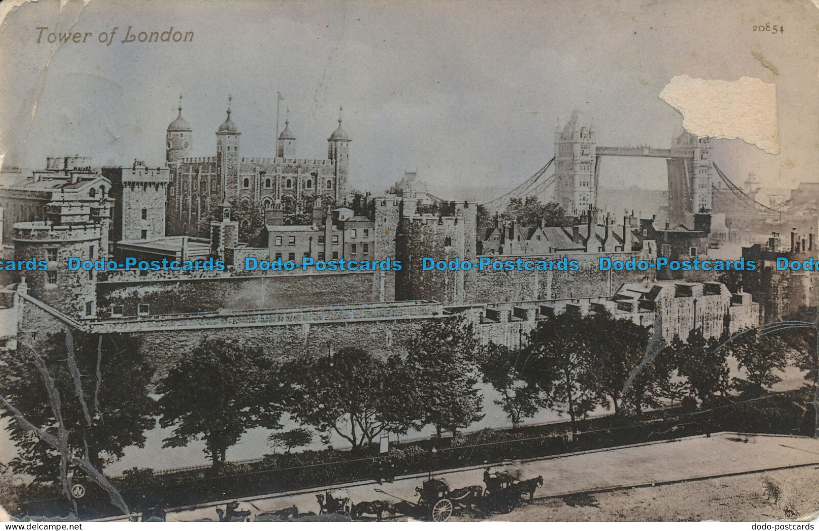 R026198 Tower Of London. Valentine. 1910 - Altri & Non Classificati