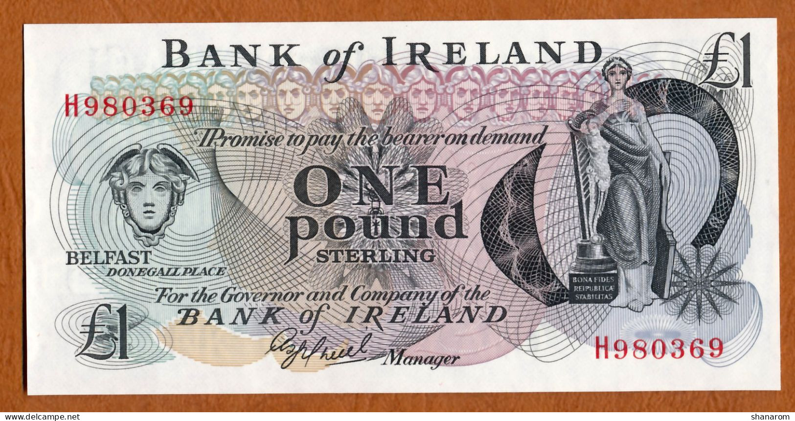 IRLANDE // BANK OF IRELAND // ONE POUND // AU+ // SPL+ - Irlande