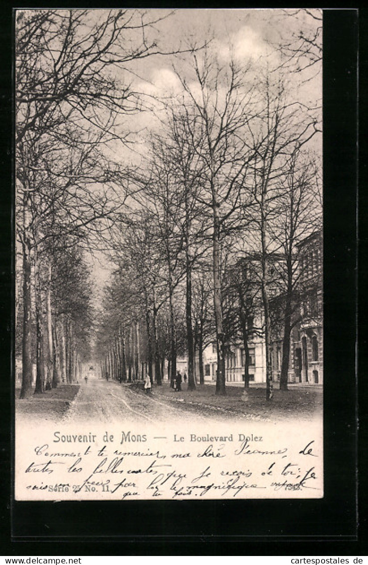 AK Mons, Le Boulevard Dolez  - Mons